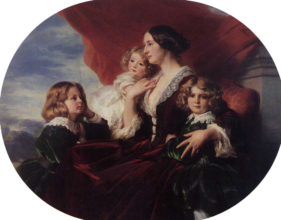 Franz Xaver Winterhalter Elzbieta Branicka, Countess Krasinka and her Children